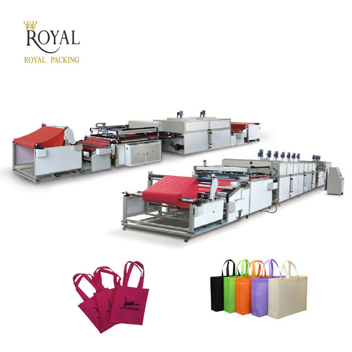 Auto Roll to Roll Non-woven Fabric/bag screen printing machine, Screen automatic printing machine