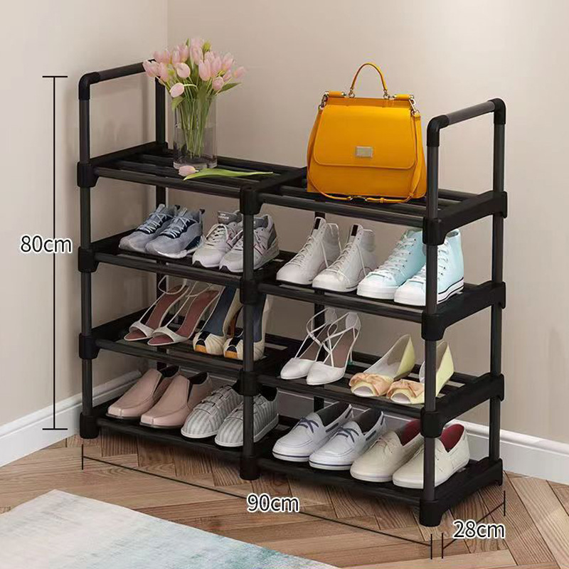 6 Pcs Clear Drop Front Big Stackable Plastic Box Basketball Shoe Rack For Organizer Storage Large Shoe High Heels