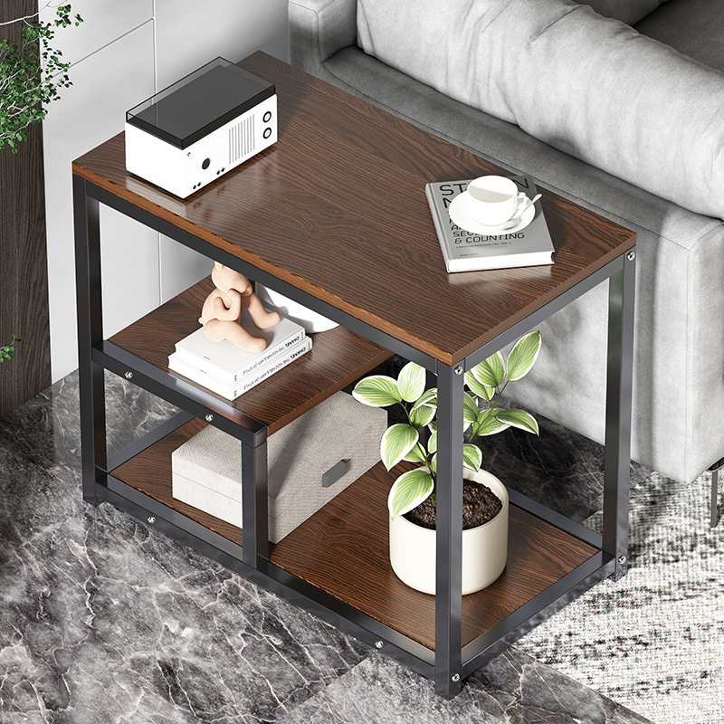 Coffee table Light luxury side cabinet Creative small square table Simple setting shelf bedroom bedside small table