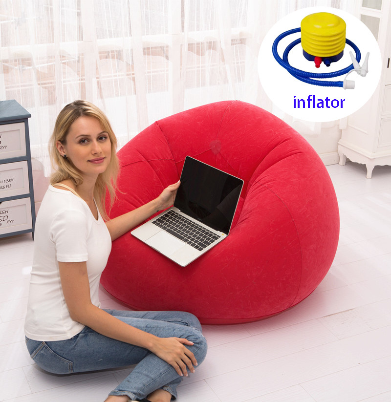 Bean Bag Lazy Chair Sofa Inflatable Living Room Single Chair Sofa for relaxing