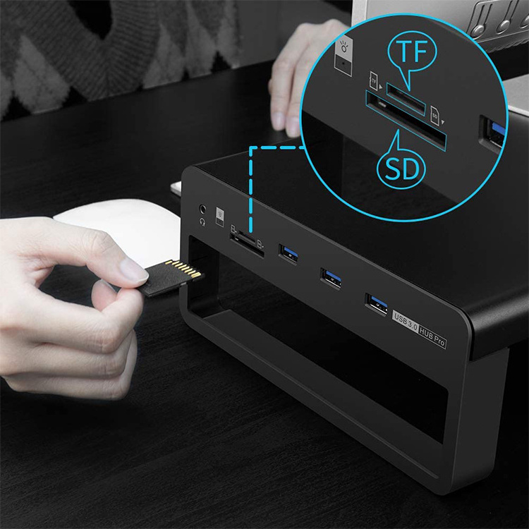 Folding laptop computer table with USB cooler