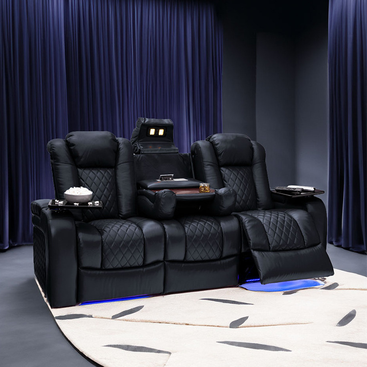 Auditorium Seat Used In Theater Cinema Sofa Chair Luxury Power Theater Seats VIP Sofas