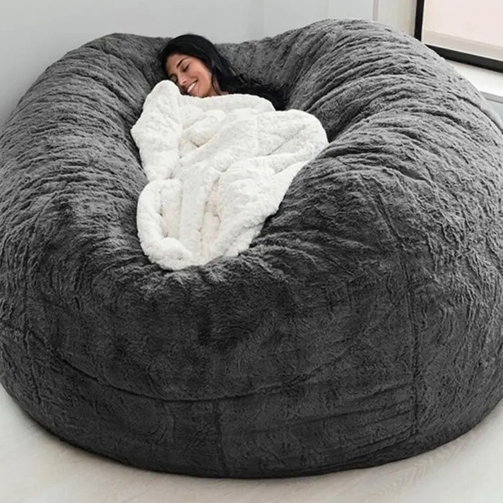 Bedroom Big Bed Fillers Bag Bean Massive Recliner Sofa Lazy Fold Cute Balcony Sherpa Bean Bags Chair With Foam