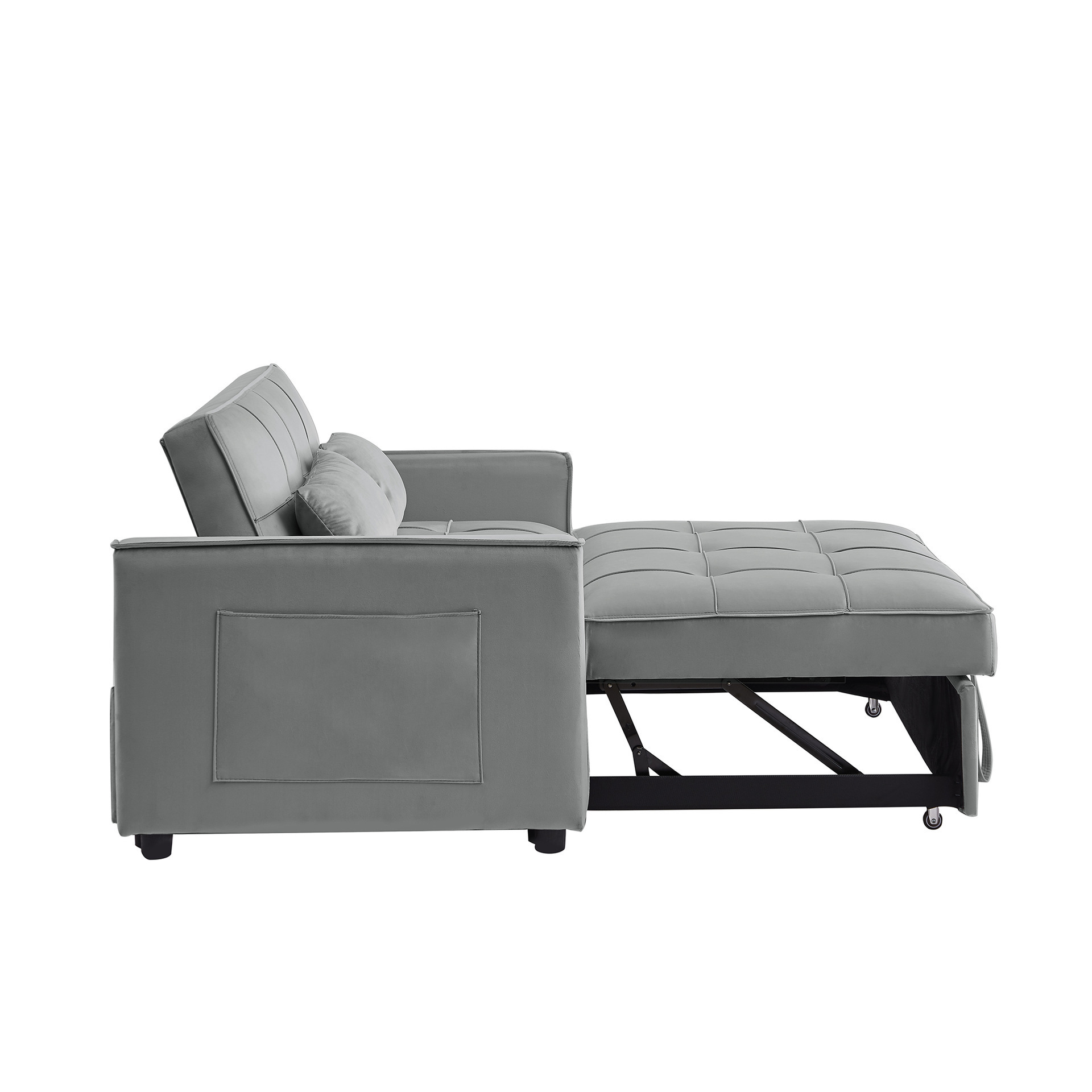 Three Seater Convertible Sofa Bed Folds Into Lounger 3 In 1 Sleeper Sofa Bed For Living Room