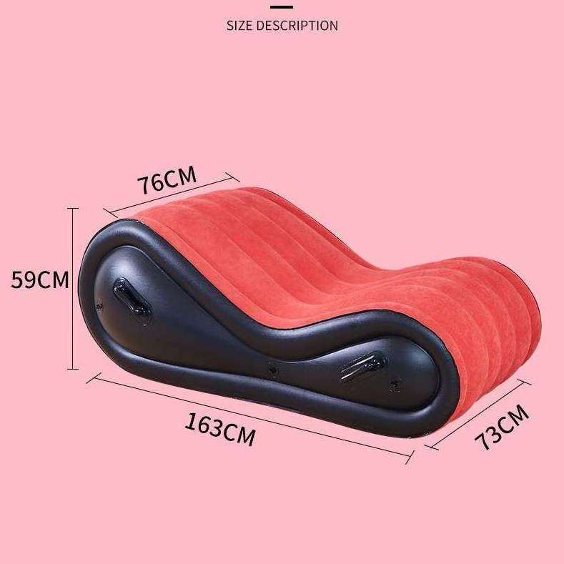 Living Room Sex Sofa Bed PVC Sex Furniture Air Cushion Bdsm Sexy Chair For Couples Chaise Lounge Red Inflatable Large Sofas