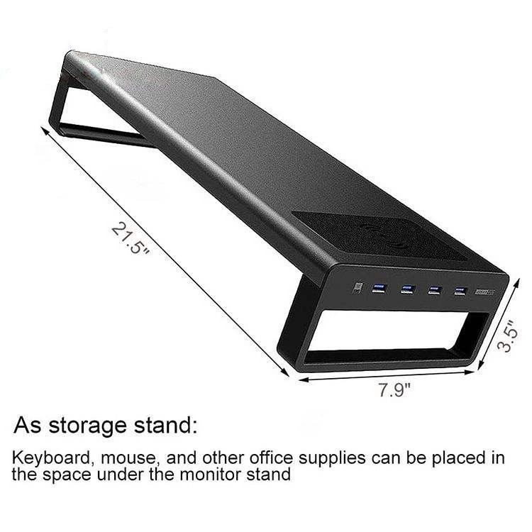 Folding laptop computer table with USB cooler