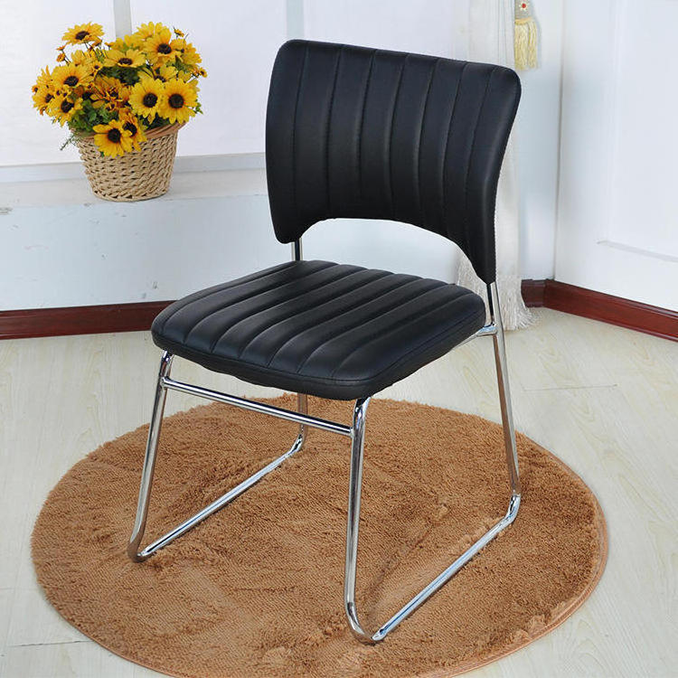 Wholesale price metal frame staff visitor meeting chair training leather chair computer conference room office chair