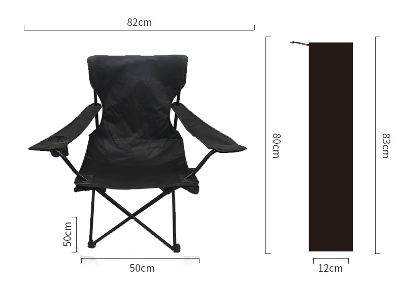 Lightweight Folding High Back Beach Chair With Storage Bag Portable Compact For Outdoor Camp Travel Picnic Festival Hiking