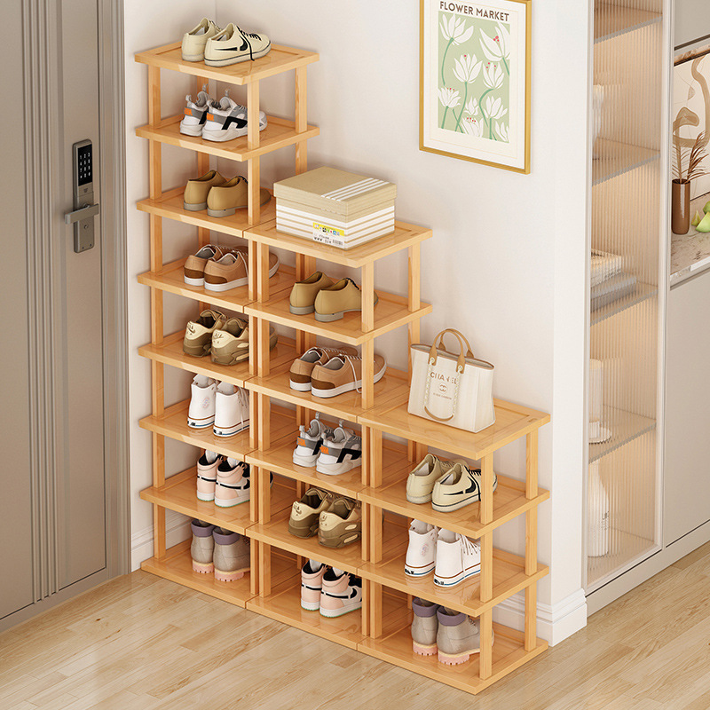 White Modern Wood 50 Pairs Shoe Cabinet Storage Organizer Home 3-tier Zapateras-de-madera-modern Shoe Racks