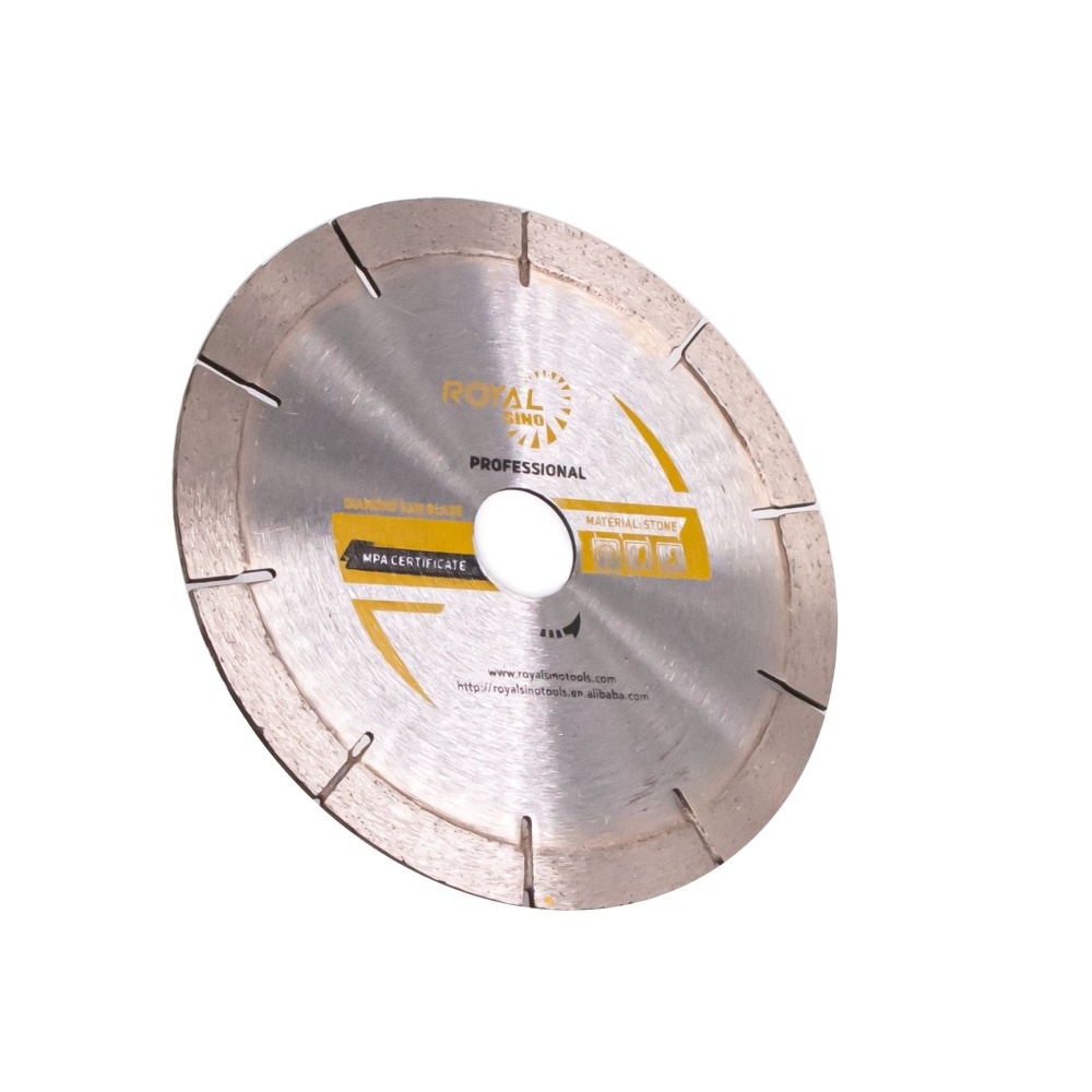 Royal Sino Silver Welded Segment Circular Diamond Saw Blade For Ceramic Porcelain Tile Cutting