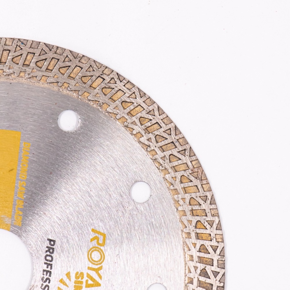 Royal Sino Hot Press Mesh Turbo Diamond Saw Blade Cutting Disc Wheel For Cutting Porcelain Tiles Marble Ceramics