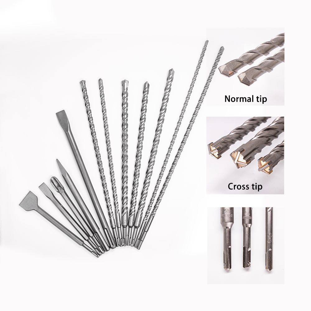 Royal Sino Single Tip S4 Flute SDS Plus Hammer Drill Bit For Concrete Hard Stone Marble Wall