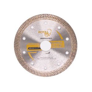 Royal Sino Hot Press Mesh Turbo Diamond Saw Blade Cutting Disc Wheel For Cutting Porcelain Tiles Marble Ceramics