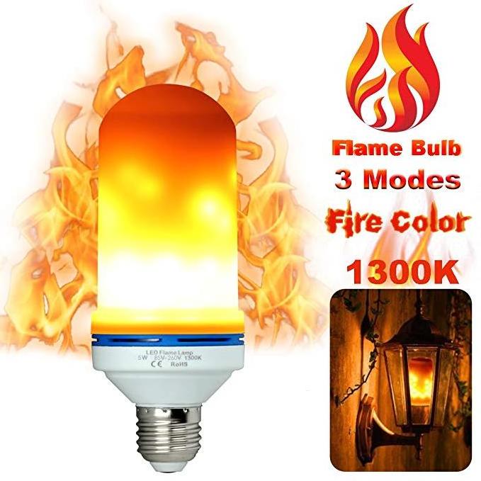 LED Flame Light Bulbs Fire Flicker Effect Lamp Decorative  with Flickering 5W Flame Decorations LED Lights E26 Standard