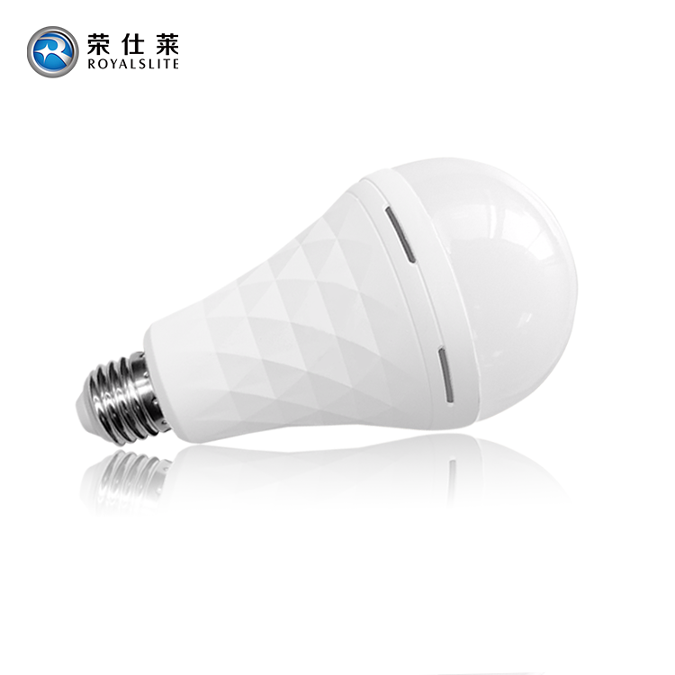 Rechargeable Diamond-Shaped Emergency Lighting Bulb Intelligent Charging Backup Battery High Lumen Led Bulb