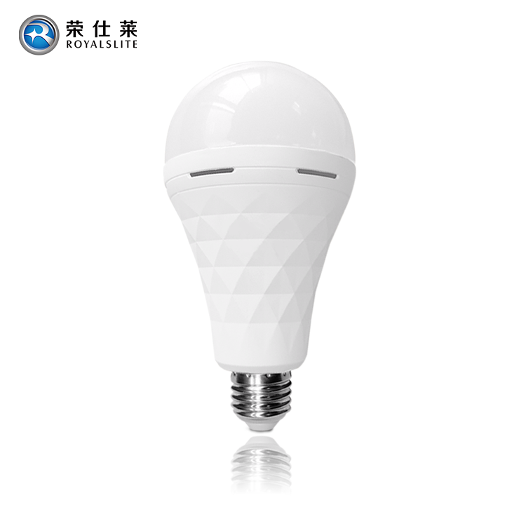 Rechargeable Diamond-Shaped Emergency Lighting Bulb Intelligent Charging Backup Battery High Lumen Led Bulb