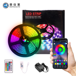 SMD5050 5M 12V Smart IP65 Waterproof RGB LED Strip Light With App/ Wifi Controlled Home Light Led For Decoration