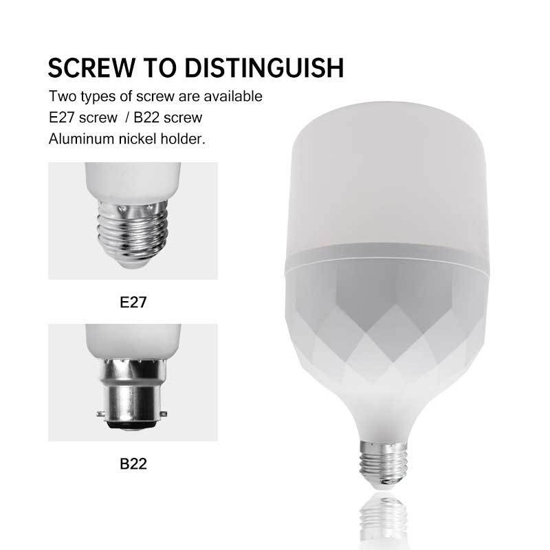 Factory Wholesale Price Energy Saving Led Light Bulbs Led B22/E27 Base T Bulbs for Home Living Room Use