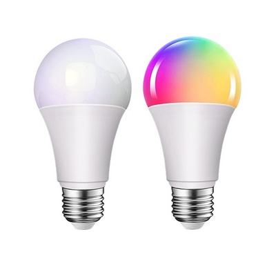 Hot Selling Tuya App Control Light Smart RGB Led Bulb E27 B22 10w RGB Remote Control Led Smart Bulb RGB CCT Bulb