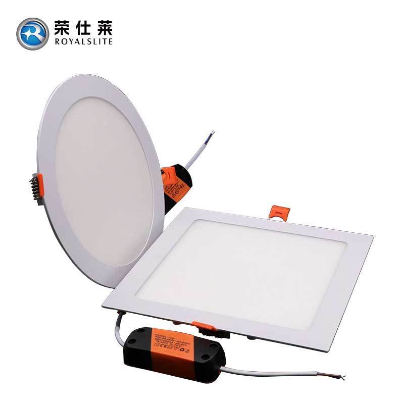 Wholesale Square/ Round 3w 6w 9w 12w 15w 18w Slim Led Lamp Recessed LED Panel Light White Led Ceiling Light