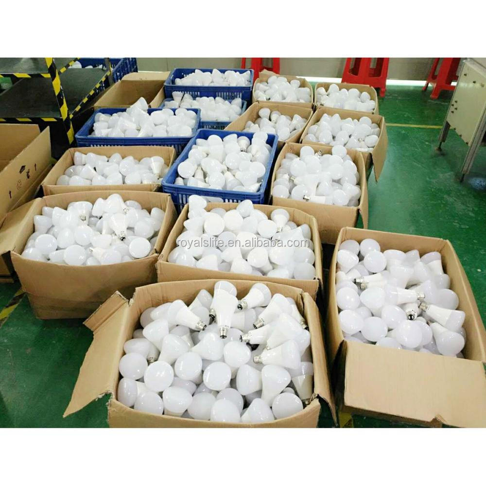 Free Samples 3w 5w 7w 9w 12w 15w 18w 22w 25w 30w Led Light Bulb E27 B22 AC DC Led Bulb SKD Raw Material Led Bulb Light Parts