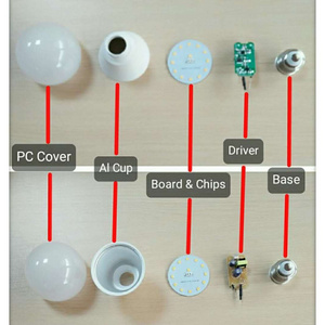 Free Sample Led Bulb Skd Raw Material Production Line Led Bulb B22 Lightbulbs Lamp New Led Lighting Led Bulb Manufacturing