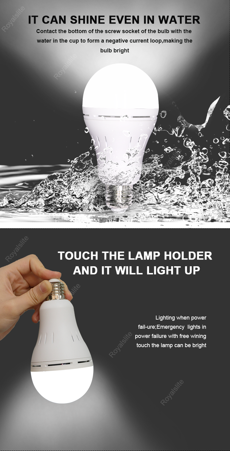 Factory Direct Sales Skd Price Rechargeable LED Light Led E27 Bulb LED Emergency Bulb Lamp Lighting Rechargeable Led Light