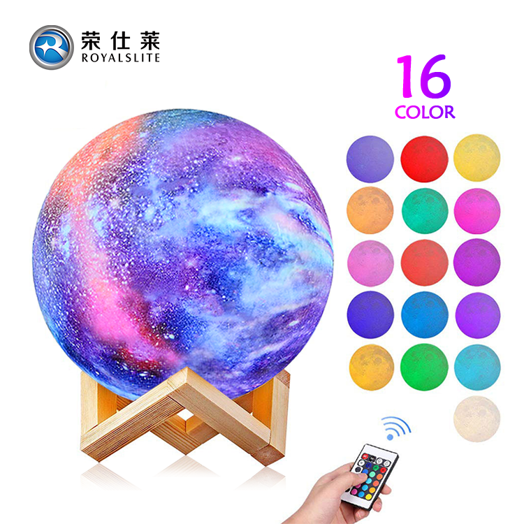 Royalslite Smart remote control dimming color changing table lamps magic gift touch mood lights small 3d led night