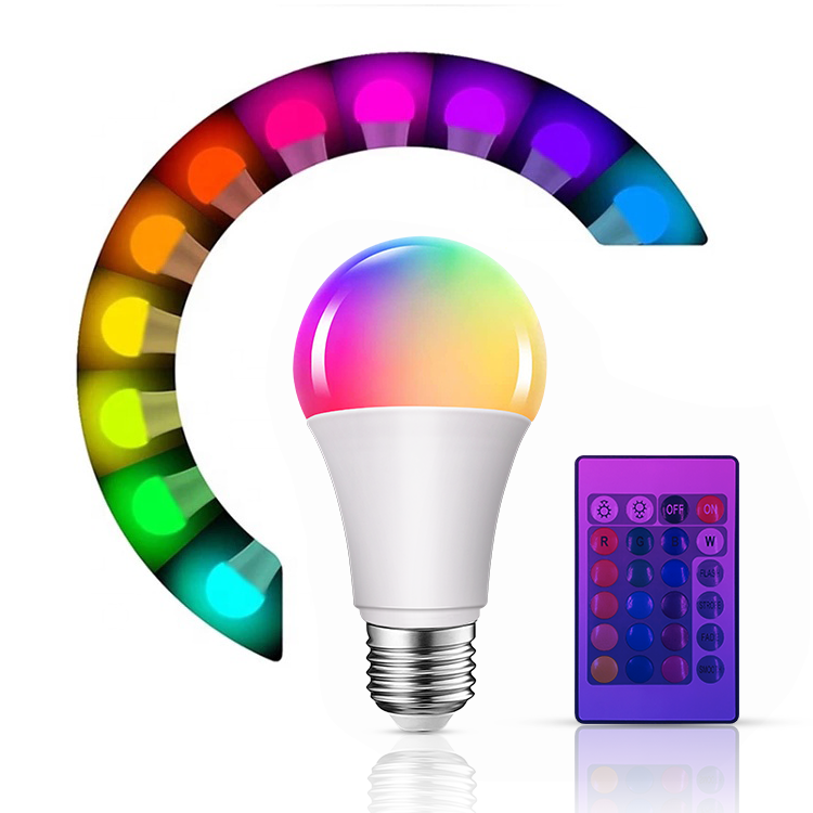 Wholesale E27E26 110V 220V 7W 9W 10W Color Changing RGB Led Smart Bulb Household Smart Bulbs Wifi Bulb