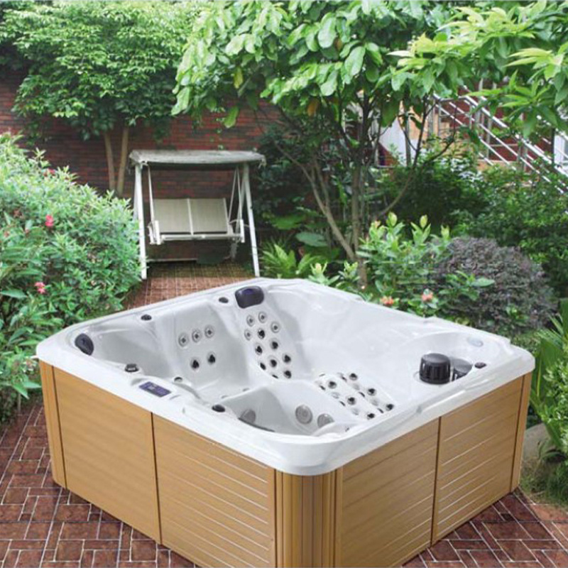 High Quality 5 Persons Acrylic Balboa Whirlpool Massage Outdoor Spa Tub