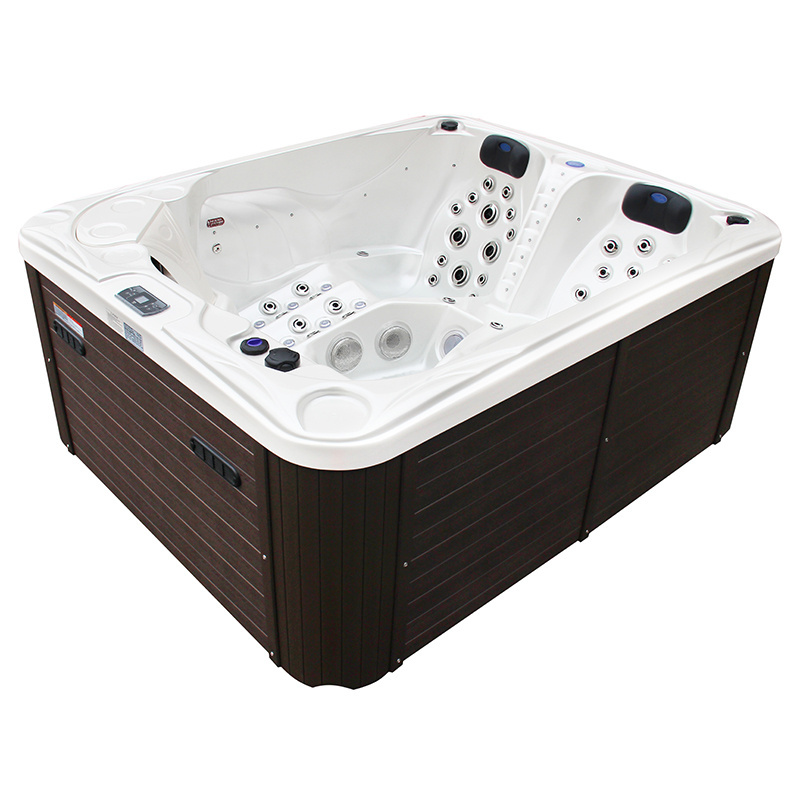 Family Acrylic 3 Person Balboa Spa Massage Bathtub