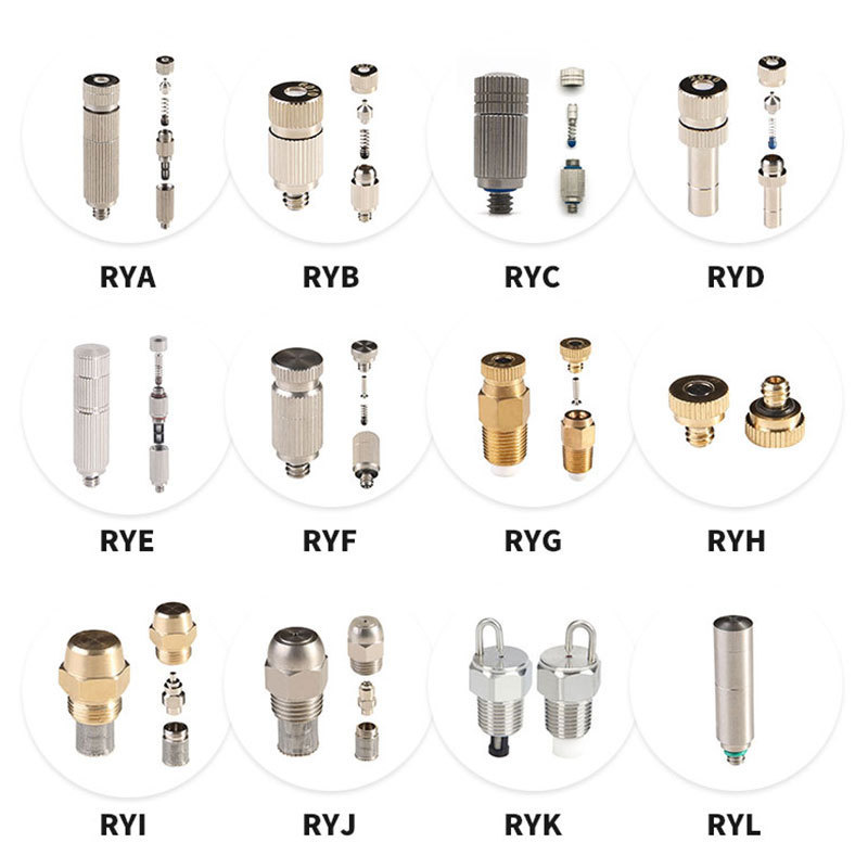 High Quality Multi-purpose Brass Water Mist Hose Nozzle For Dust Free