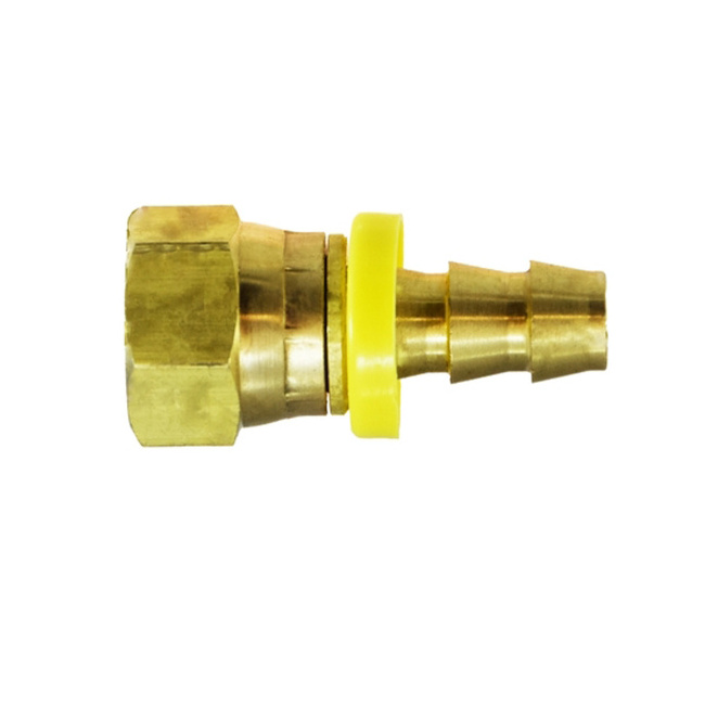 Custom Made Brass Pneumatic Push On Hose Barb Pipe Fittings