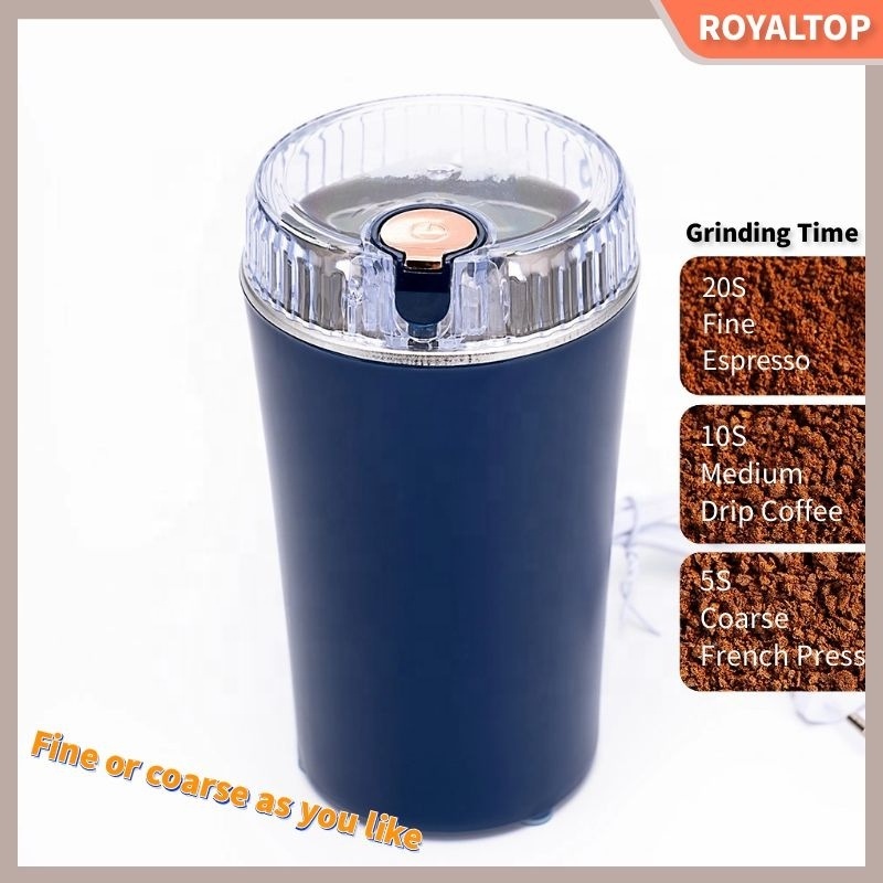 Wholesale Large capacity 200W Electric Spice and Coffee Grinder 110V Portable electric Coffee Bean Grinder set with steel blade