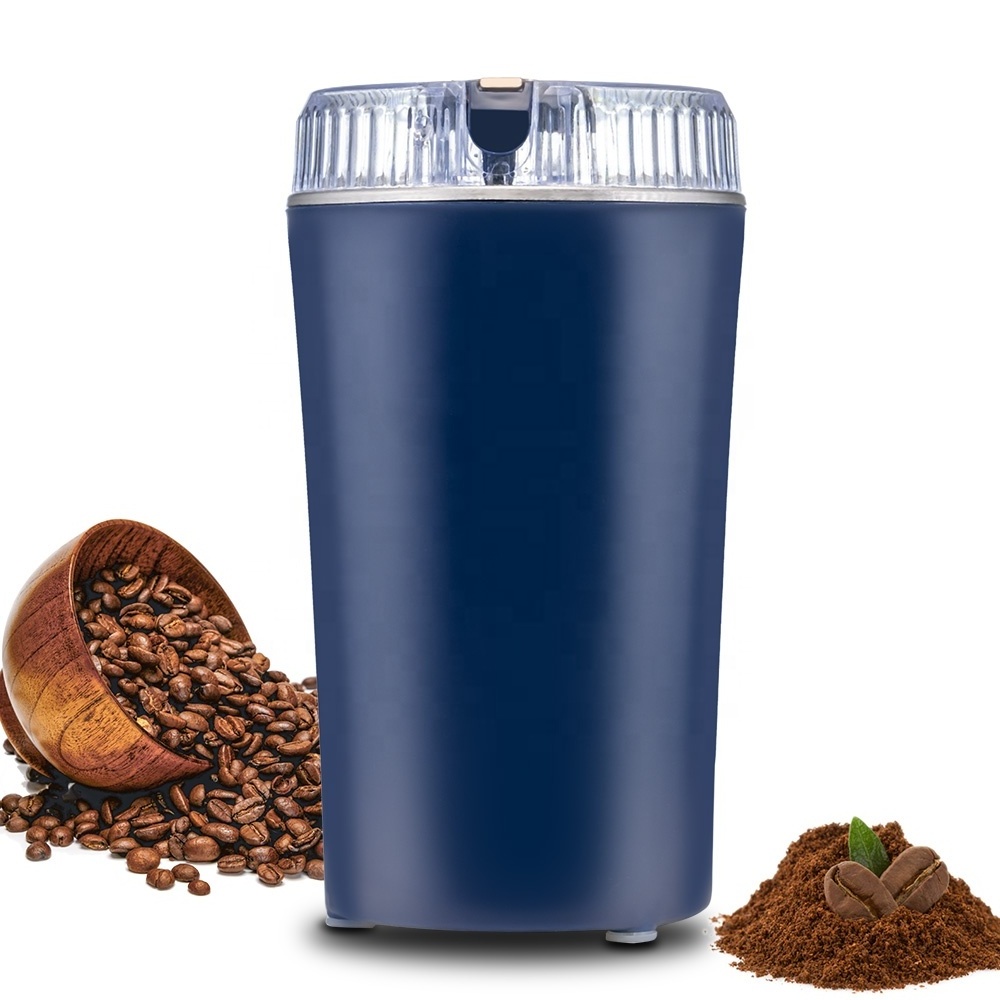 Easy On/Off Electric Coffee Grinder Quiet Spice Grinder One Touch Coffee Mill for Espresso Beans Spices Herbs Nuts Grain