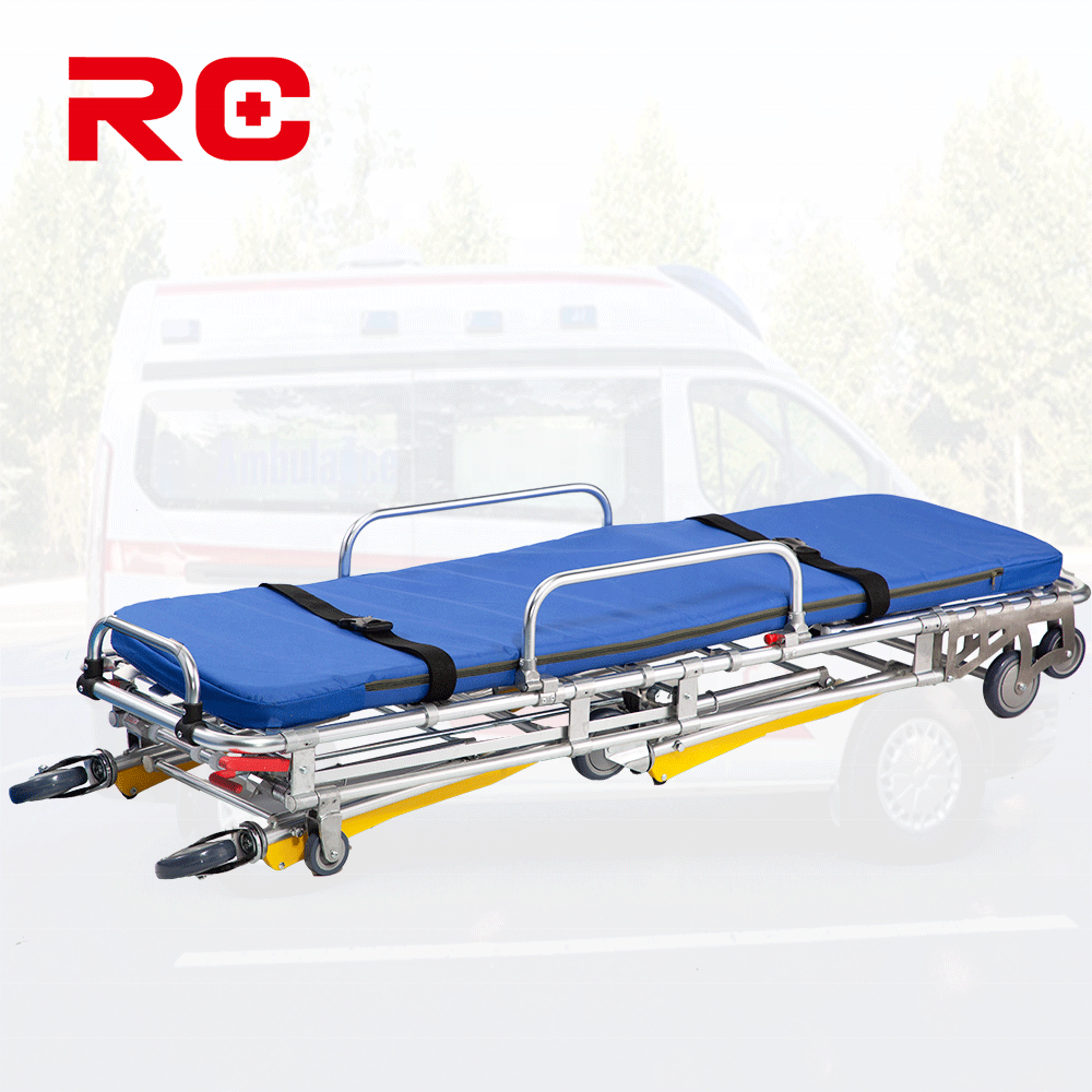 15 years Hospital Emergency Aluminum Loading Stretcher For Ambulance Car Emergency Ambulance Stretcher Bed