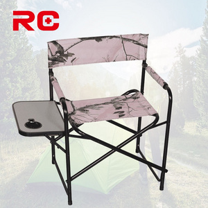 Customized Logo Oversized Metal Compact Portable Foldable Director Camping Chair