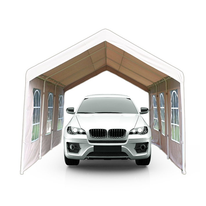 Outdoor Folding Metal Frame Carport Car Cover Portable Shelter Car Parking Garage Shed Carports Tent