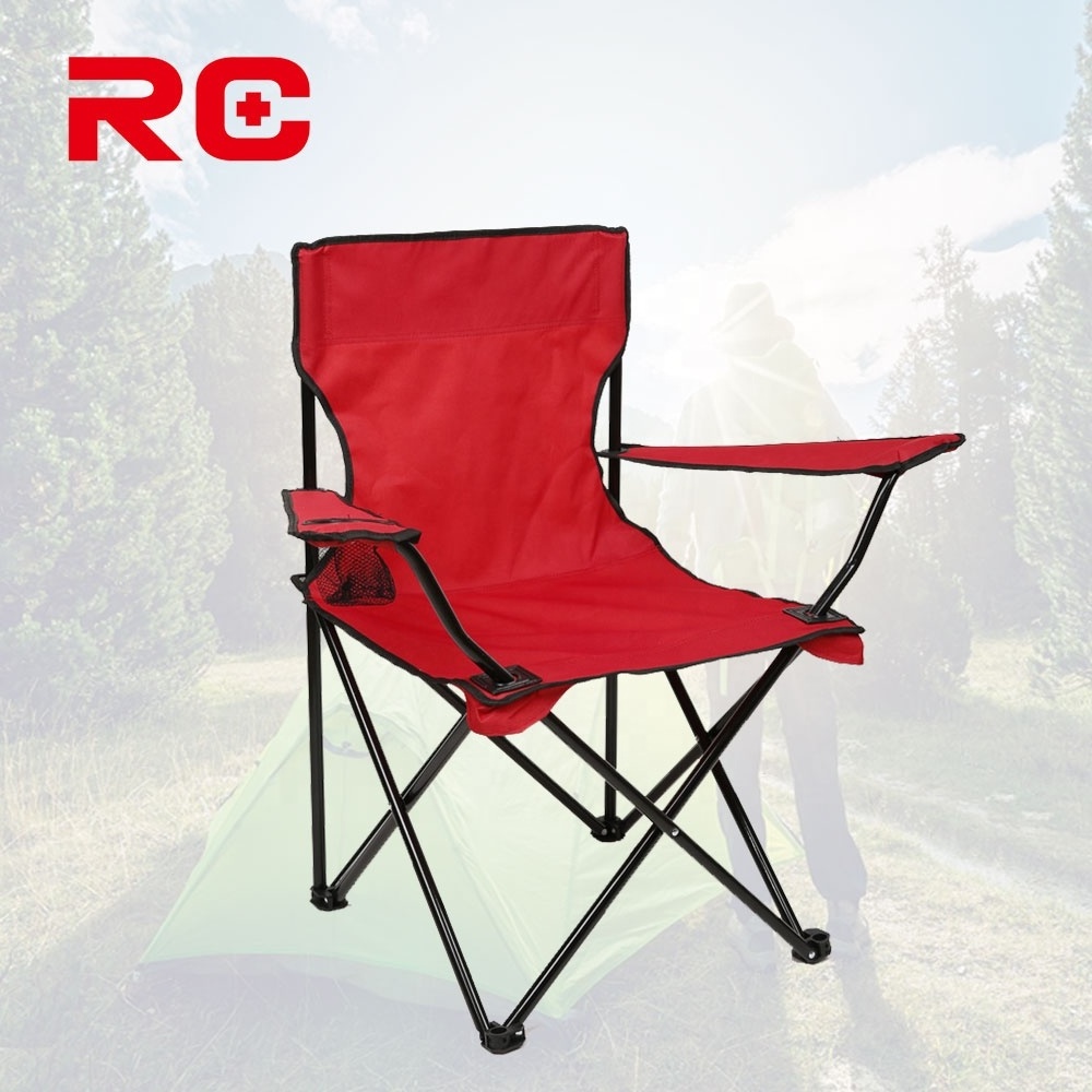 Portable Metal Camping Fishing Chair  Kids Folding Chair With Cup Holder