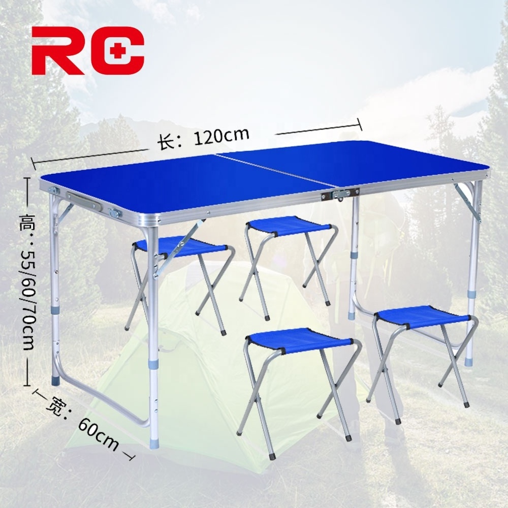 Factory Price Camping Aluminum Portable Cooler Box Picnic Folding Beer Extendable Table