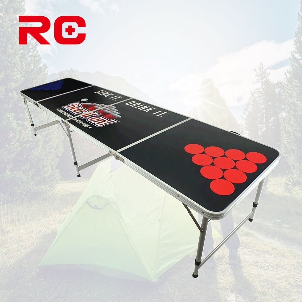 Factory Price Camping Aluminum Portable Cooler Box Picnic Folding Beer Extendable Table