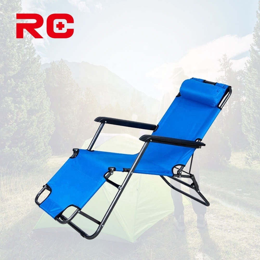 Multifunctional Outdoor Beach Used Folding Sun Lounge Chair Bed