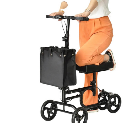 Mobility Equipment Deluxe Steerable Cycle Adult Knee Walker Scooter for the elderly