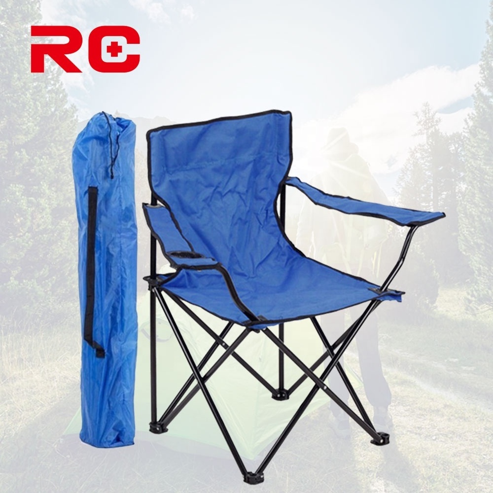 Portable Metal Camping Fishing Chair  Kids Folding Chair With Cup Holder