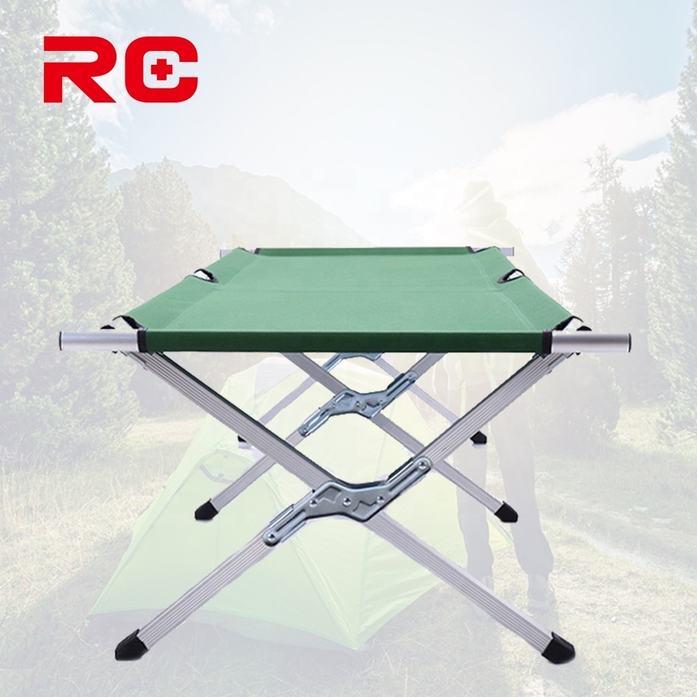 Reliable Foldable Cot Folding Bed Outdoor Aluminum Camping Bed For Vacation