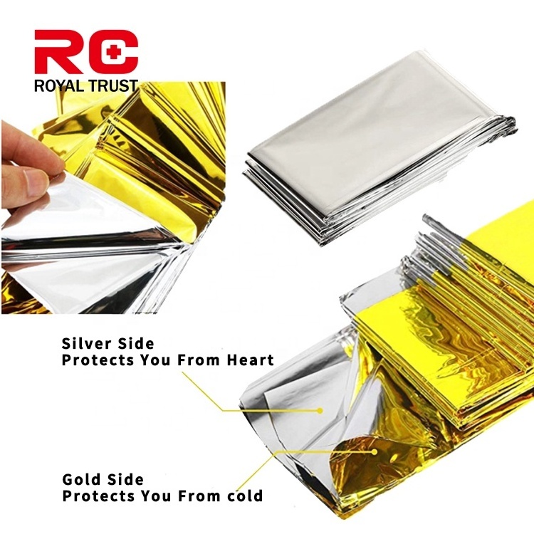 Best Selling First Aid Mylar Emergency Thermal Blanket Waterproof Rescue Foil Blankets For Sale