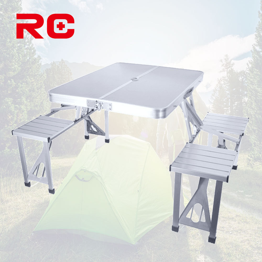 Hot Selling Outdoor Foldable Table Hideaway  Dining Tables And Chairs Set Folding Tables And Chairs For Events