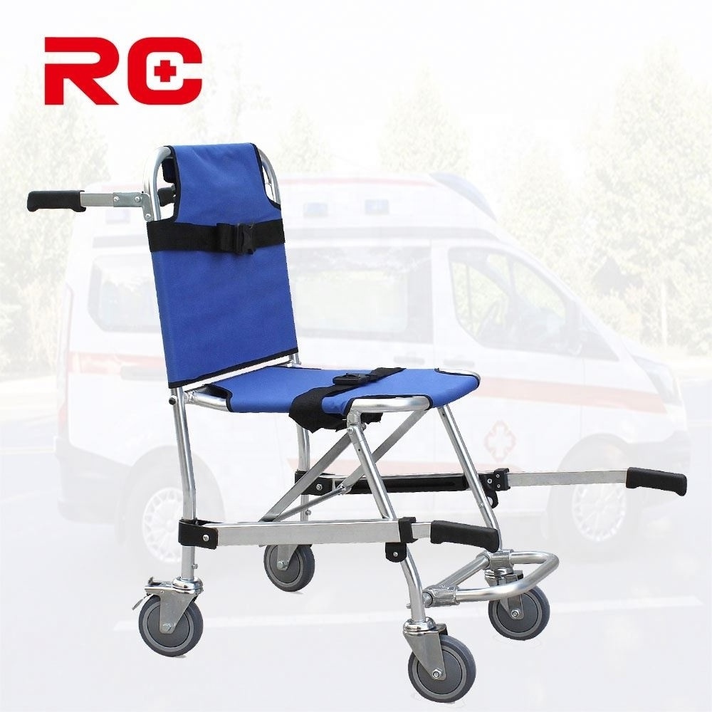 New Lift Wheel Chair Climbing Stair Patient Transfer Folding Wheelchair Electric Climber Chair Stretcher