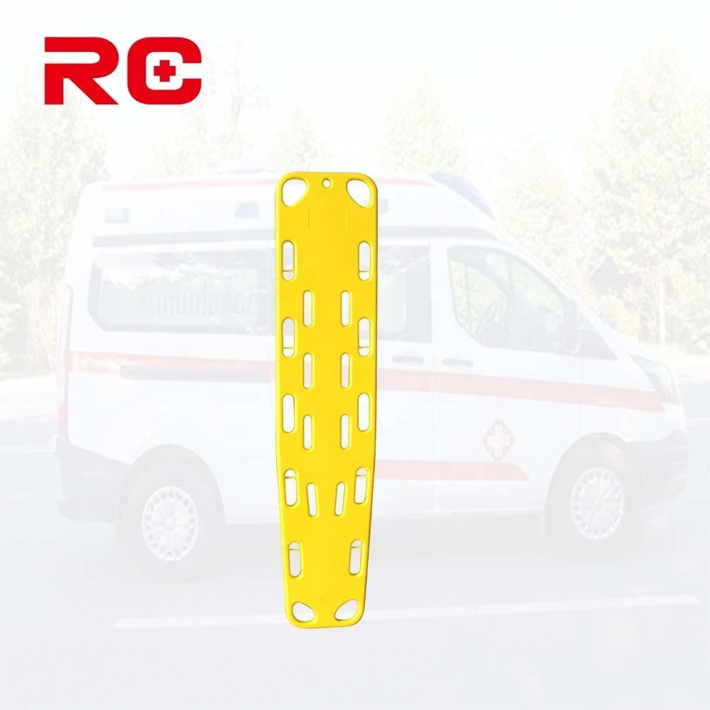 Wholesale  Medical Stretcher Manufacturer Lifeguard HDPE Spine Board With Head Immobilizer