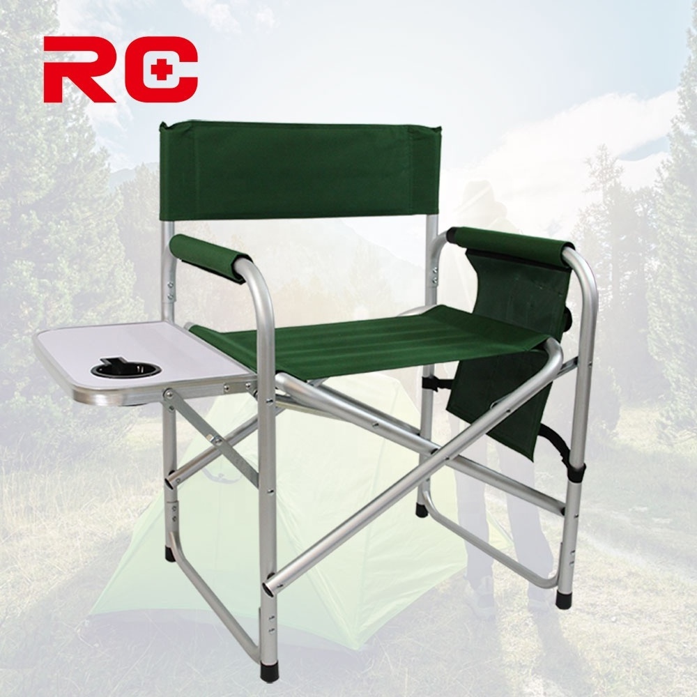 Customized Logo Oversized Metal Compact Portable Foldable Director Camping Chair